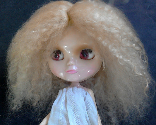 Mohair Doll Wig in Light Blonde