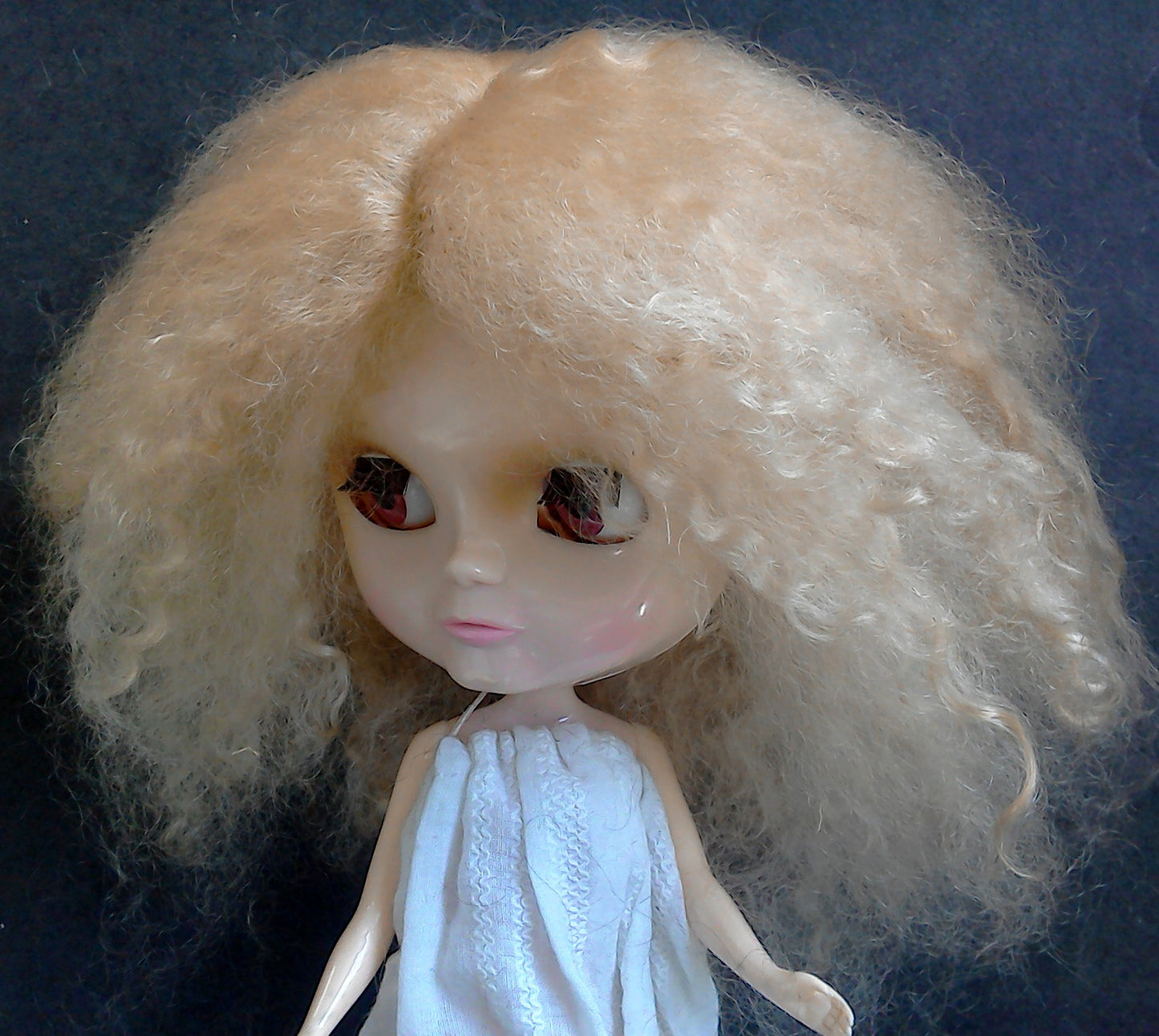 Mohair Doll Wig in Light Blonde