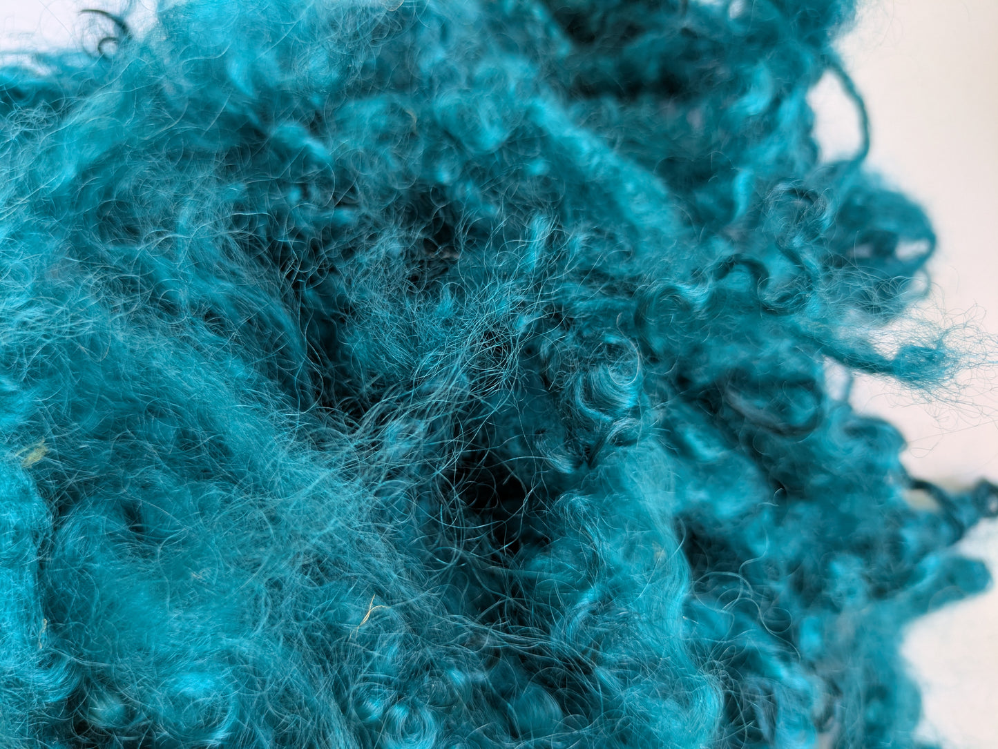 Teeswater Loose Fibre in Deep Teal