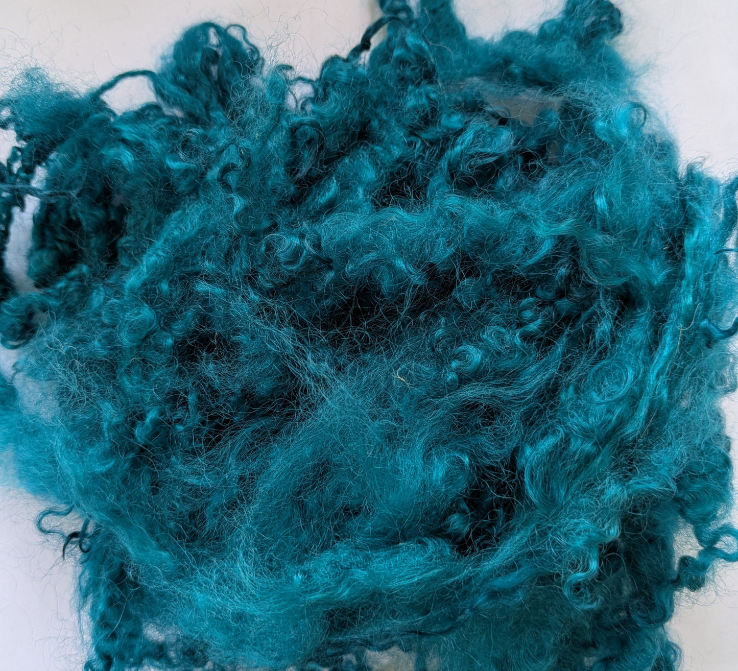 Teeswater Loose Fibre in Deep Teal