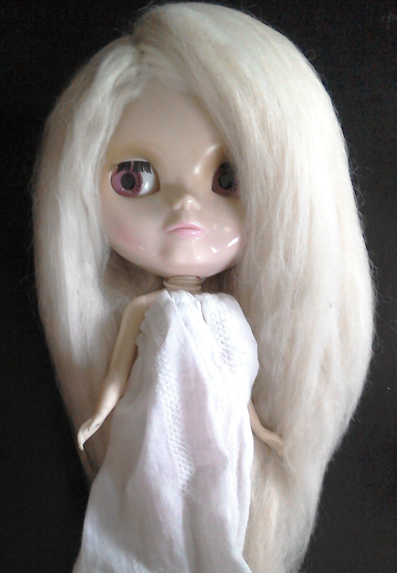 Ivory Suri Alpaca Doll Wig