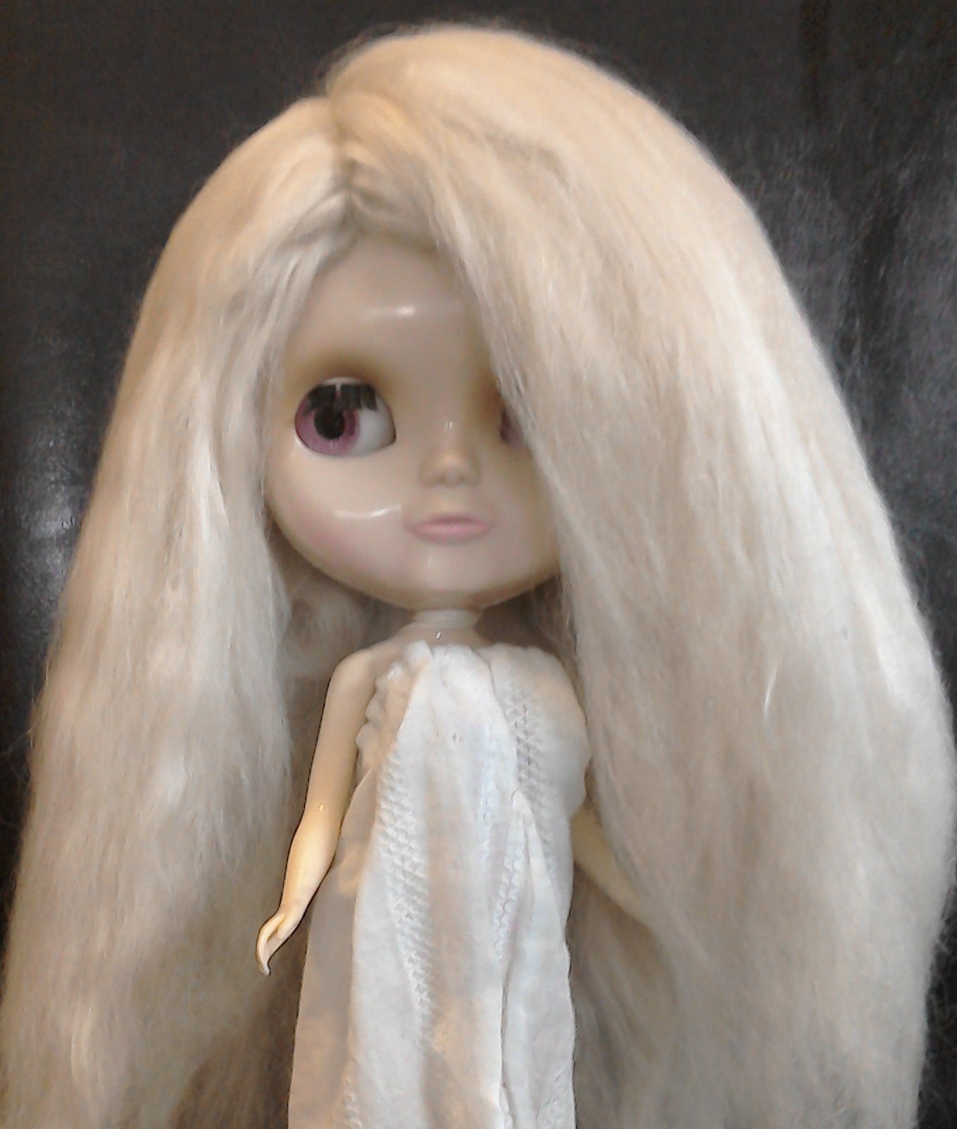 Ivory Suri Alpaca Doll Wig