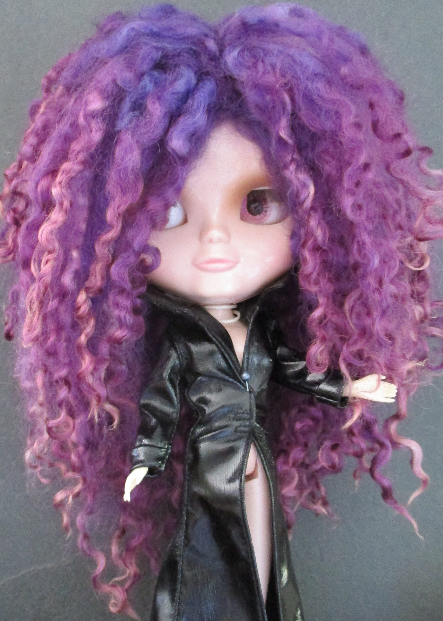 Teeswater Puple shades Doll Wig