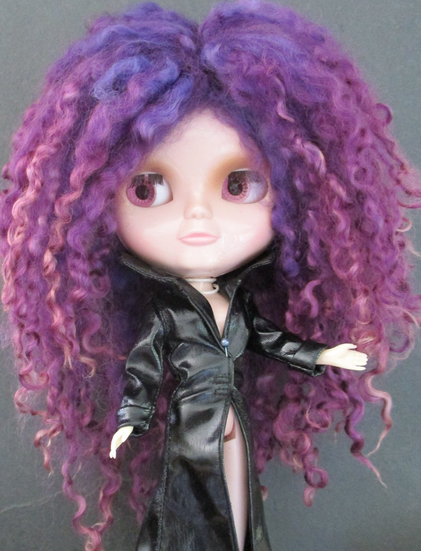 Teeswater Puple shades Doll Wig