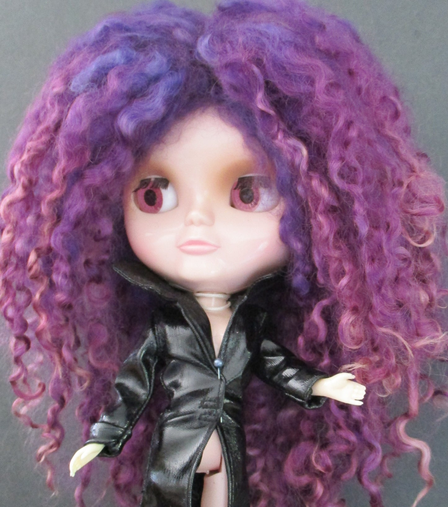 Teeswater Puple shades Doll Wig