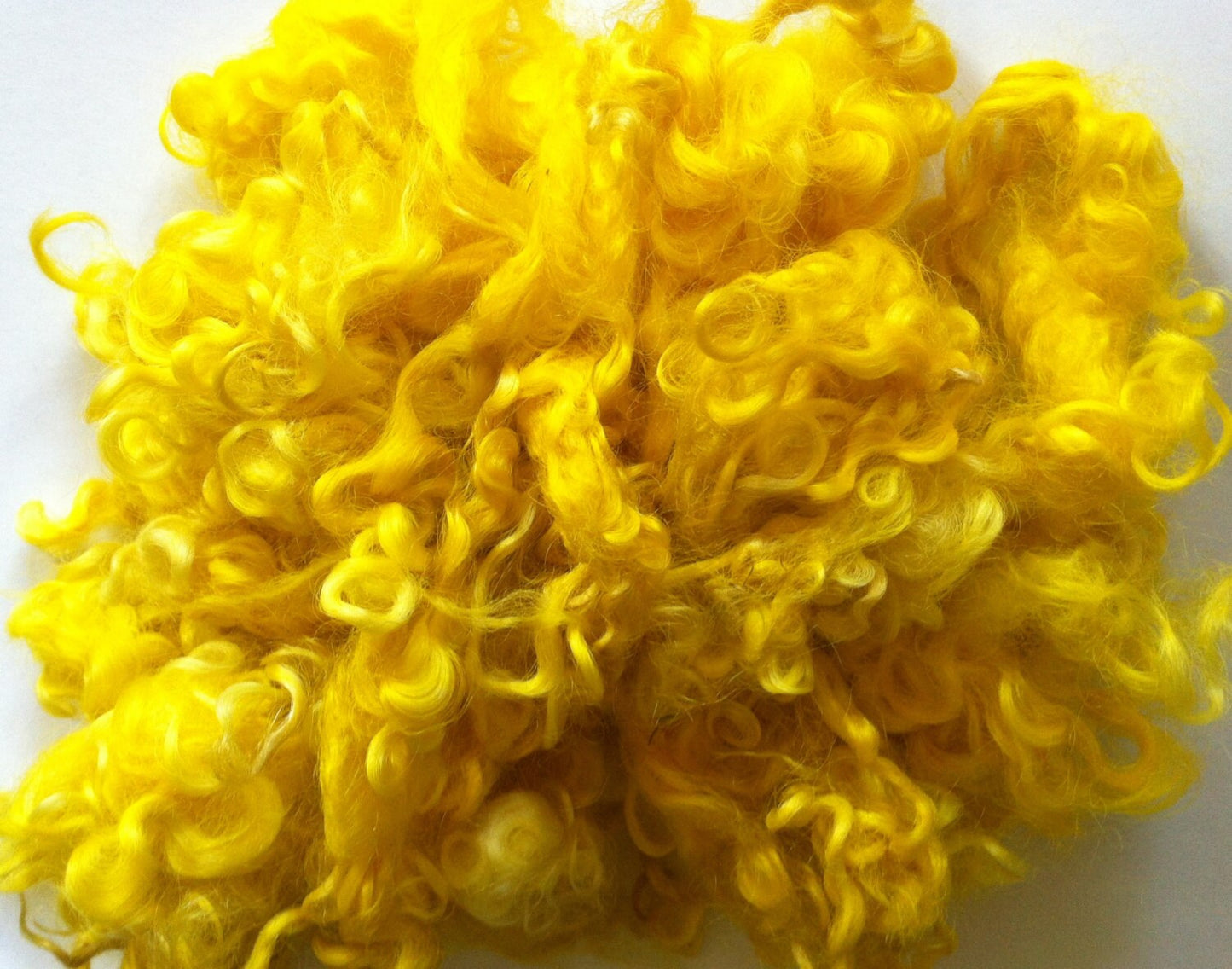 Teeswater Loose Fibre in Yellow